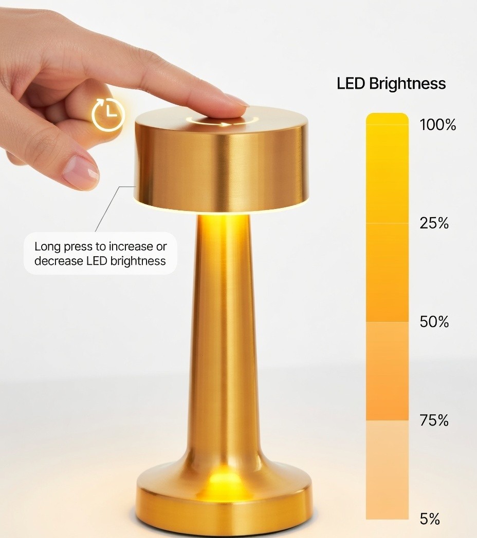 Touch brightness control